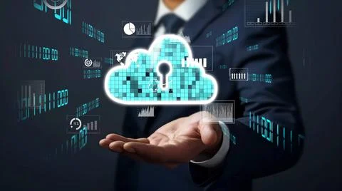 Cloud Computing Power Enhance Cloud Strategy for Business FaaS Stock Photos