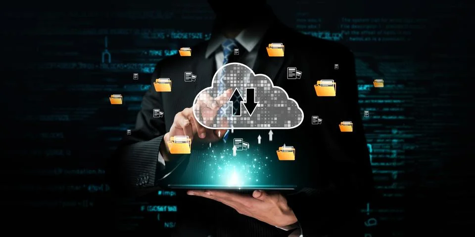 Cloud Computing Power Enhance Cloud Strategy for Business EIDE Stock Photos