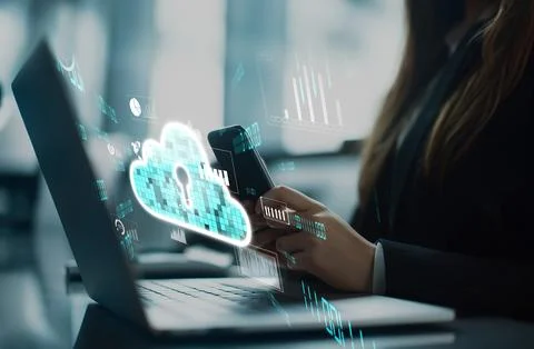 Cloud Computing Power Enhance Cloud Strategy for Business EIDE Stock Photos