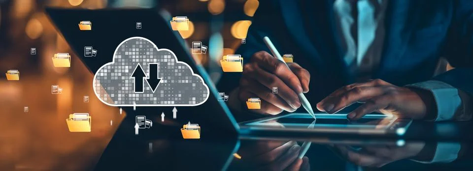 Cloud Computing Power Enhance Cloud Strategy for Business EIDE Stock Photos