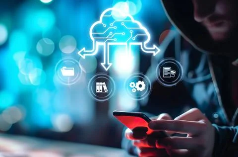 Cloud Computing Power Enhance Cloud Strategy for Business EIDE Stockfoto's