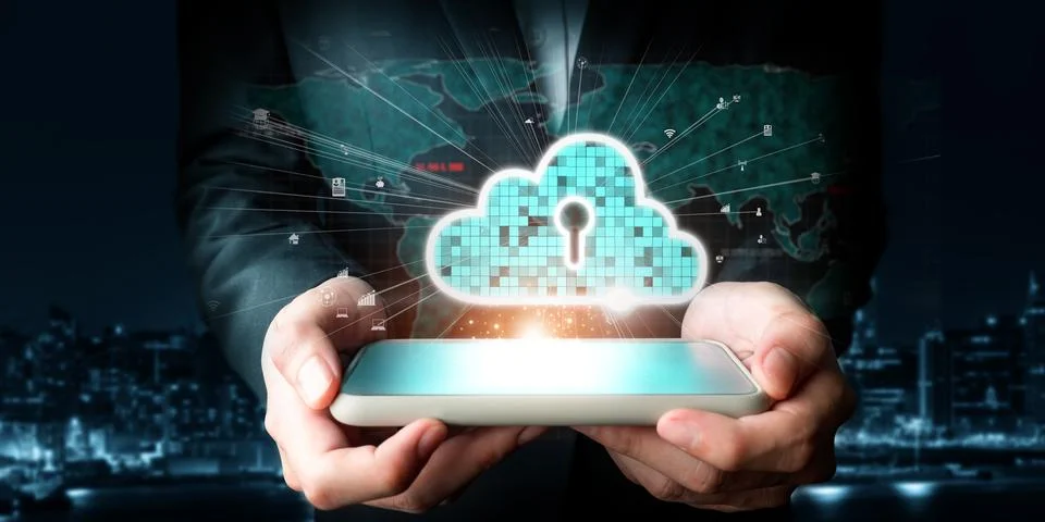 Cloud Computing Power Enhance Cloud Strategy for Business FaaS Stock Photos