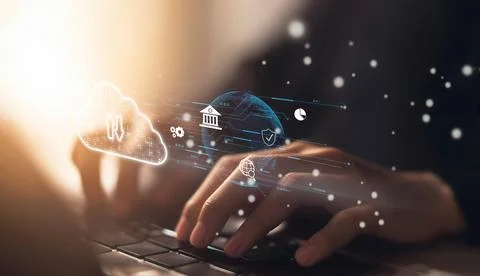 Cloud Computing Power Enhance Cloud Strategy for Business EIDE Stock Photos