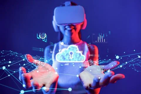 Cloud Computing Power Enhance Cloud Strategy for Business FaaS Stockfoto's