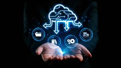 Cloud Computing Power Enhance Cloud Strategy for Business UUID 写真素材