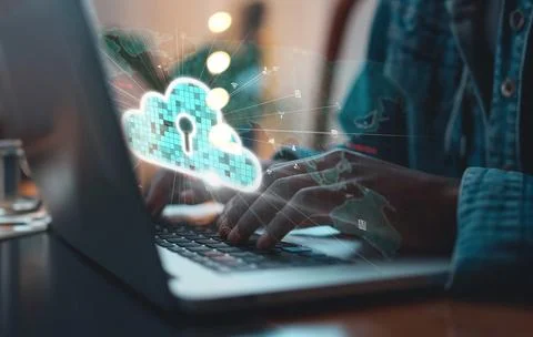 Cloud Computing Power Enhance Cloud Strategy for Business EIDE 스톡 사진