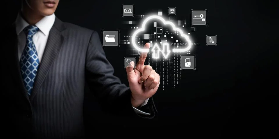 Cloud Computing Power Enhance Cloud Strategy for Business EIDE Stock Photos