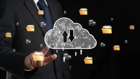 Cloud Computing Power Enhance Cloud Strategy for Business EIDE Stock Photos