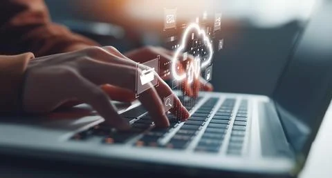 Cloud Computing Power Enhance Cloud Strategy for Business EIDE Stockfoto's