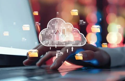 Cloud Computing Power Enhance Cloud Strategy for Business EIDE Stock Photos