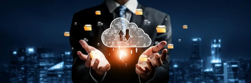 Cloud Computing Power Enhance Cloud Strategy for Business EIDE Stock Photos