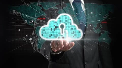 Cloud Computing Power Enhance Cloud Strategy for Business FaaS Stock Photos