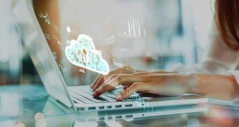 Cloud Computing Power Enhance Cloud Strategy for Business EIDE 写真素材