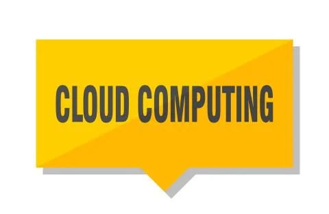 Cloud computing price tag 스톡 일러스트