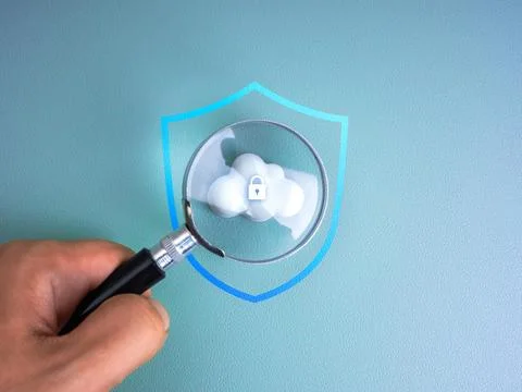 Cloud computing secure management technology, cybersecurity data system sto.. 스톡 사진