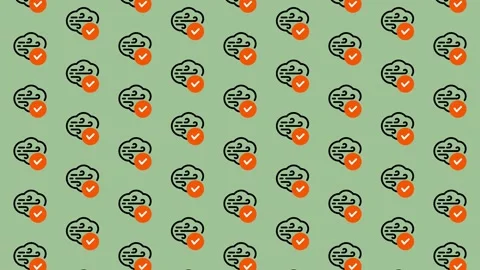 Cloud Computing Security and Data Protection Seamless Pattern. Stock Footage 325383363