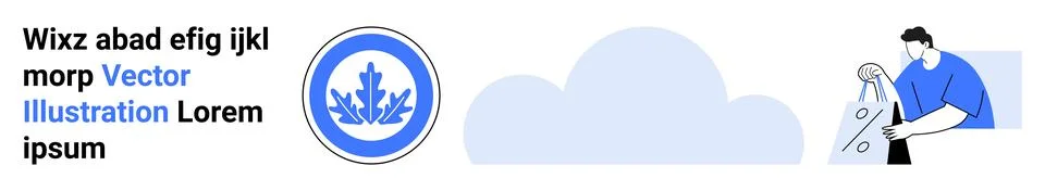 Cloud Computing Security and Data Encryption with User Authentication Concept Stock Illustration