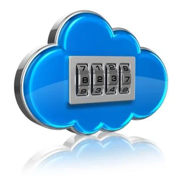 Cloud computing security concept Illustrazione stock