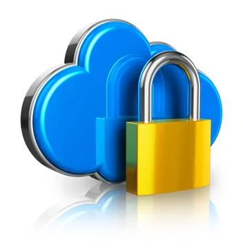 Cloud computing security concept Stock Illustration