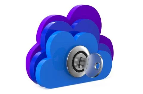 Cloud computing security concept Stock Illustration