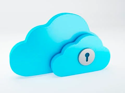 Cloud computing, security Stock Illustration