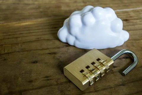 Cloud Computing Security Still Life Stock Photos