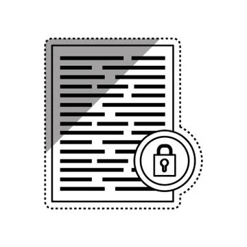 Cloud computing security system Illustrazione stock