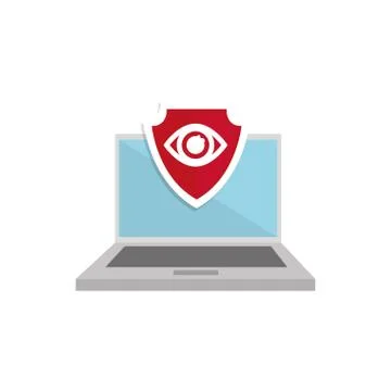 Cloud computing security system Stock Illustration