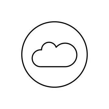 Cloud computing, SEO icon. Simple line, outline vector elements of commerce Stock Illustration