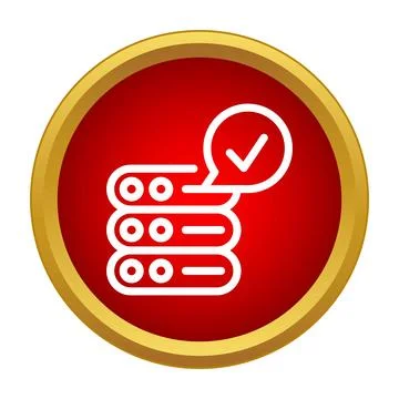 Cloud computing server confirming data processing service Stock Illustration