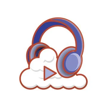 Cloud computing server icon Stock Illustration