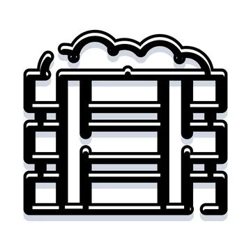 Cloud computing server rack data storage icon Stockillustratie