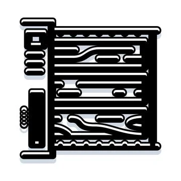 Cloud computing server rack technology concept illustration Stockillustratie