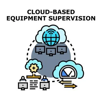 Cloud computing service for equipment supervision system Иллюстрация