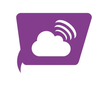 Cloud computing service icon Ilustração Stock