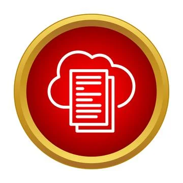 Cloud computing service storing digital files and documents イラスト素材