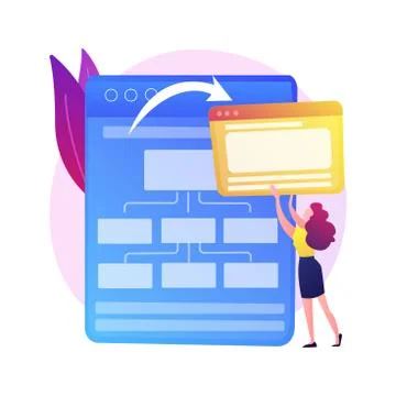 Cloud computing service, web hosting vector concept metaphor. Stockillustratie