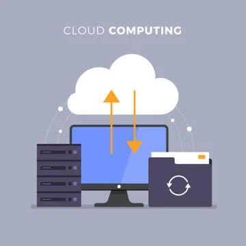Cloud Computing Services Stock Illustration