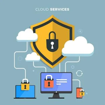 Cloud Computing Services Stock Illustration