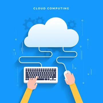 Cloud Computing Services Stock Illustration