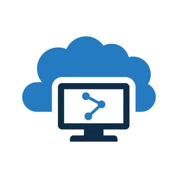 Cloud, computing, sharing icon. Stock Illustration
