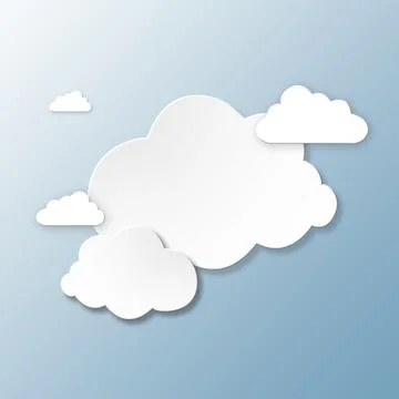 Cloud computing, sign and graphic with icon, storage or cartoon with art for Foto stock