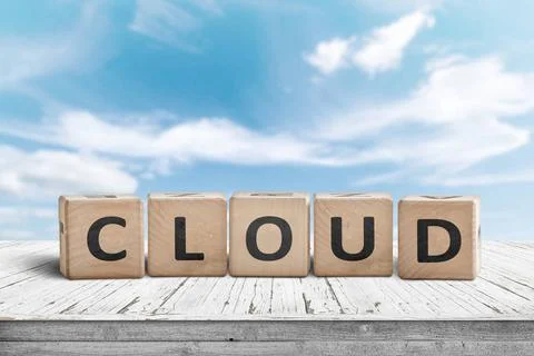  Cloud computing sign on a table with white clouds Cloud computing sign on... Stock Photos