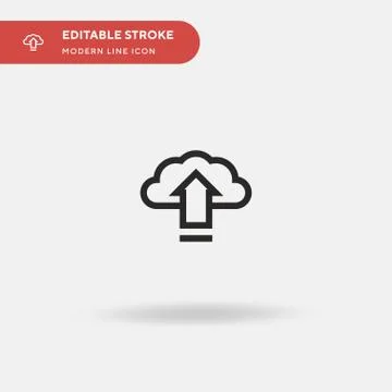 Cloud Computing Simple vector icon. Illustration symbol design template for w Stock Illustration