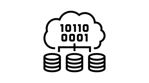 Cloud computing software line icon animation Stock Footage 326131362