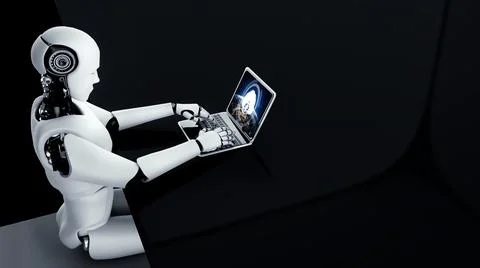 Cloud computing software for modish remote work イラスト素材