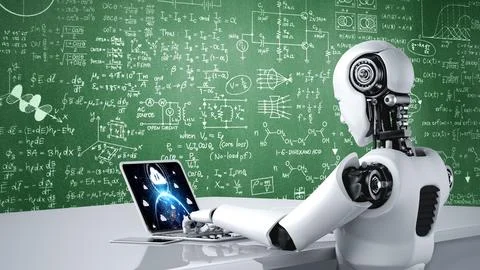 Cloud computing software for modish remote work Illustrazione stock