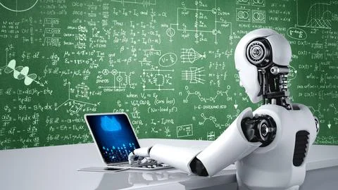 Cloud computing software for modish remote work Illustrazione stock