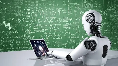 Cloud computing software for modish remote work 库存插图