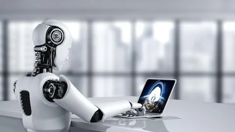 Cloud computing software for modish remote work 스톡 사진